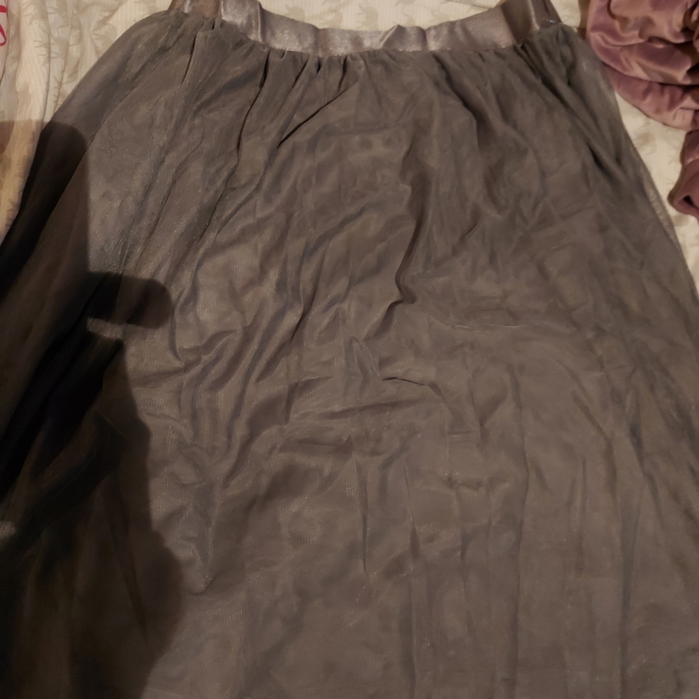 Cynthia Rowley Charcoal A-Line Skirt